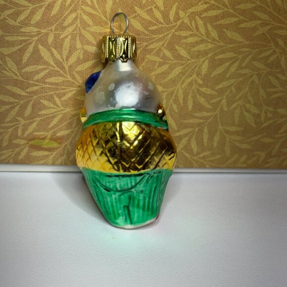 Glass Circus Clown Blown Christmas Holiday Ornament Germany - Picture 2 of 7